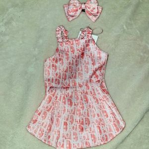 Small Pet Dress and Bow